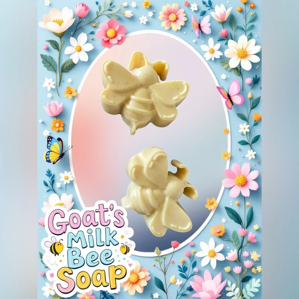 Goat’s Milk Honey Bee Soap 2.75oz Choose Your Scent